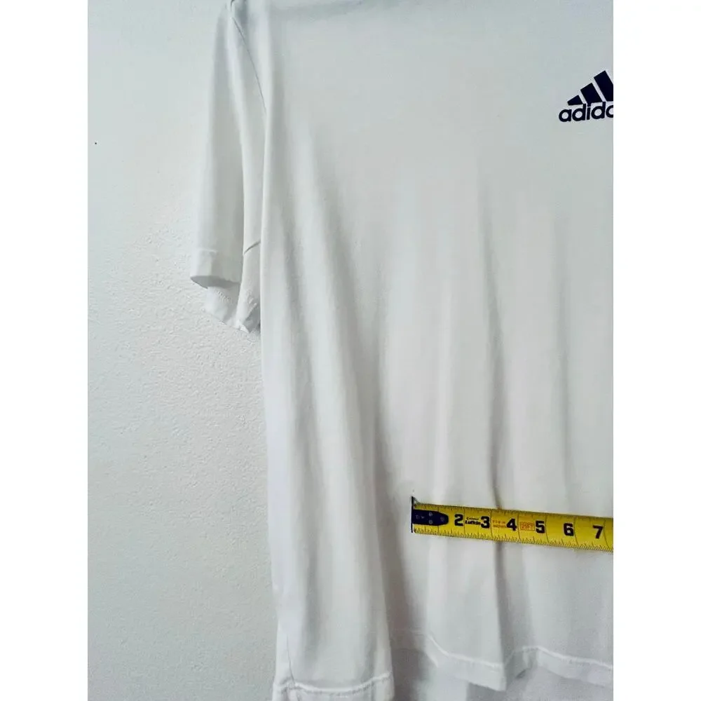 Adidas Essentials T-Shirt Men's Large White Athletic Training Tee